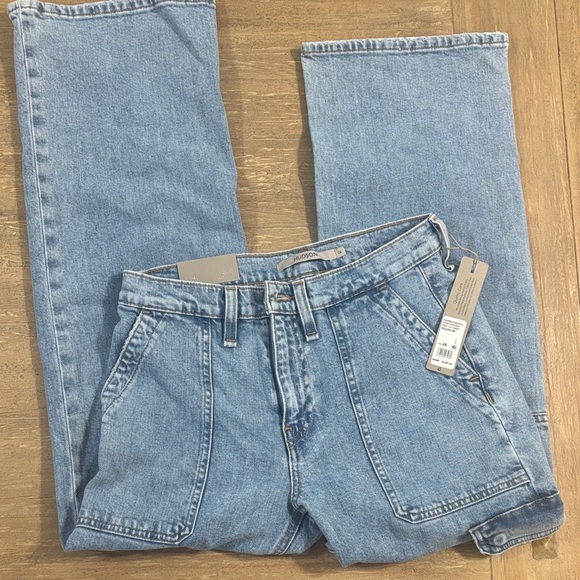 Hudson Jeans Denim - Hudson Jeans Light Blue Straight Leg Denim